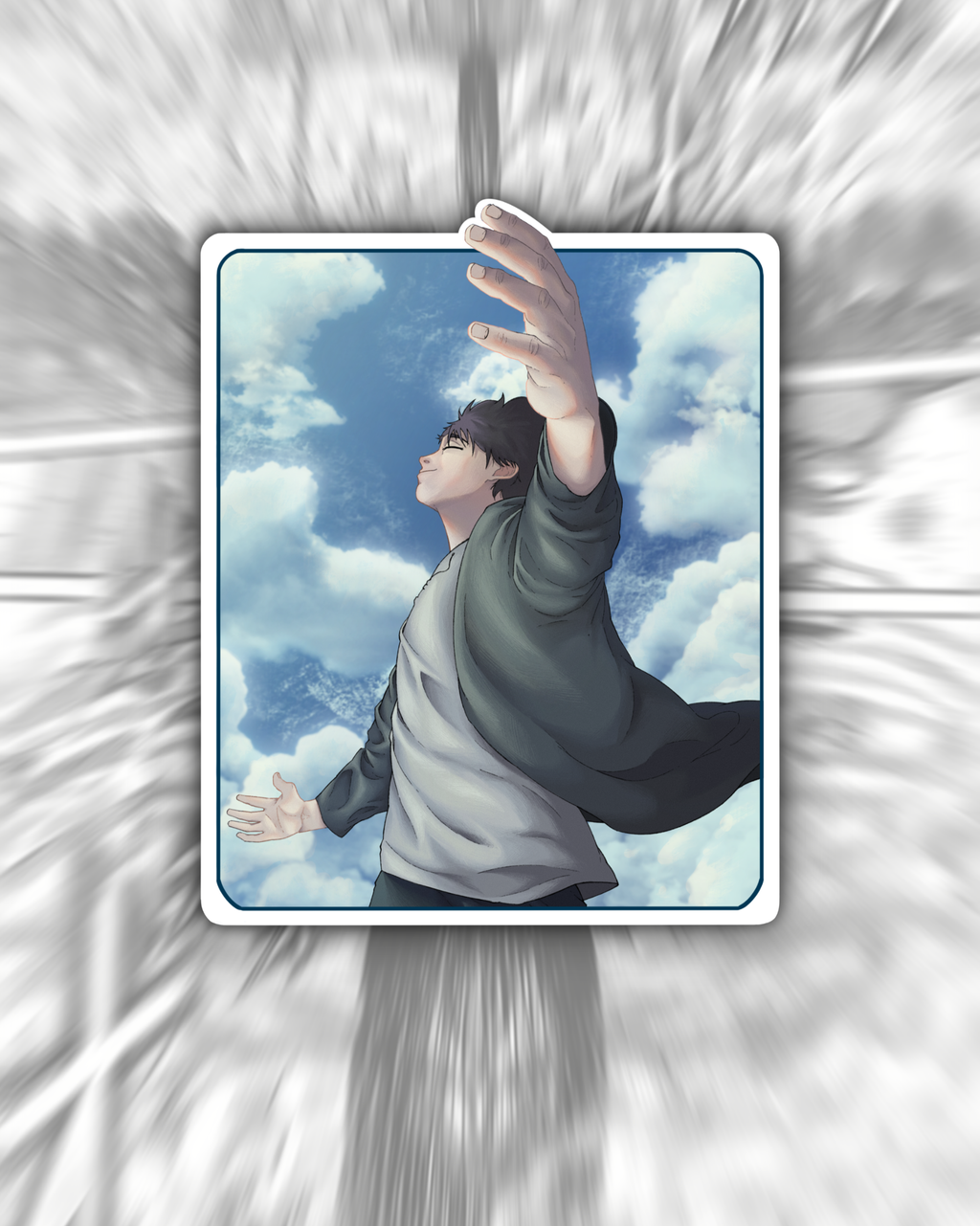 Eren Yeager x Freedom - Detailed Anime Sticker (Matte Finish)