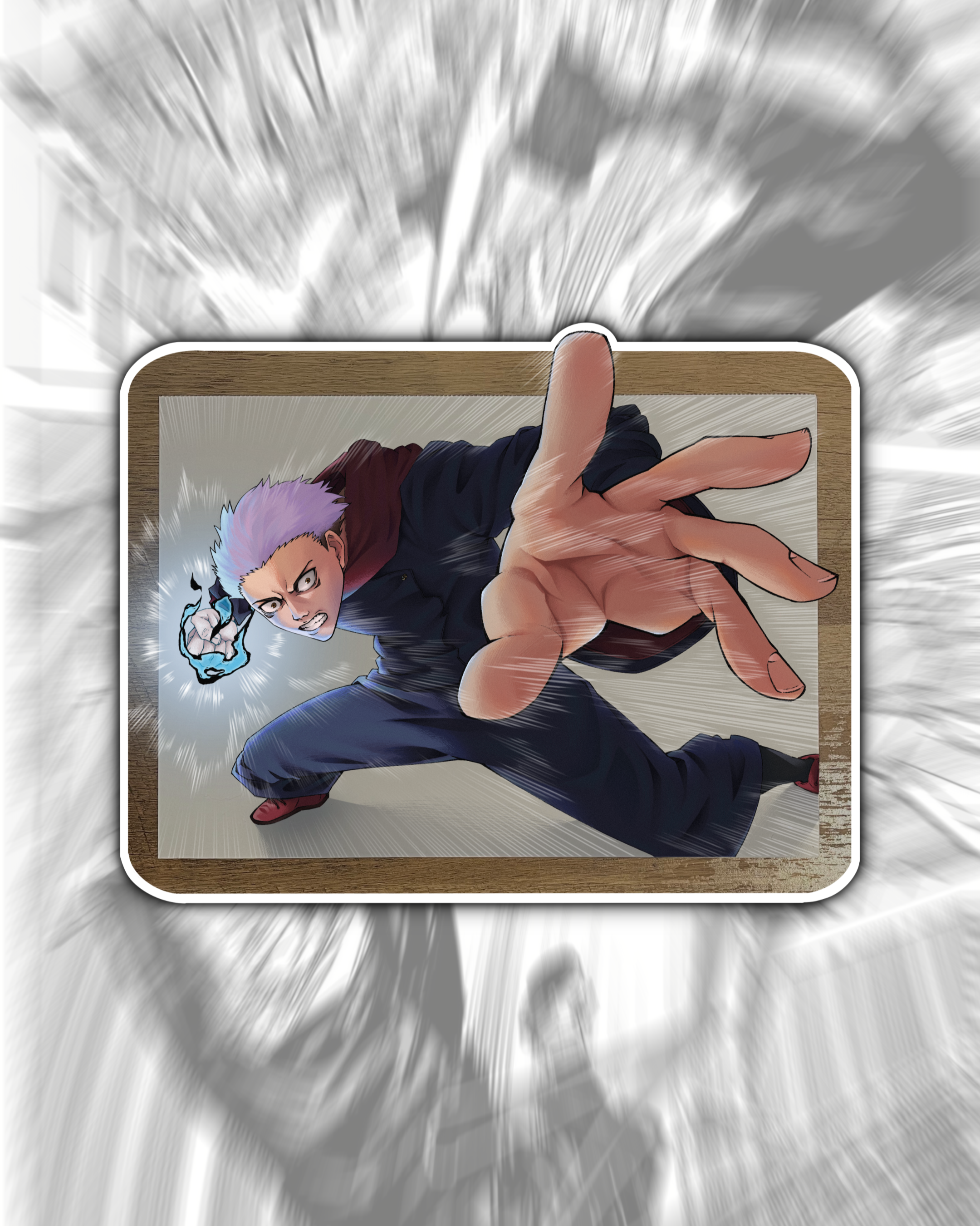 Jujutsu Kaisen Stickers – Gojo, Yuji & Yuta Anime Sticker Pack (3 Stickers)