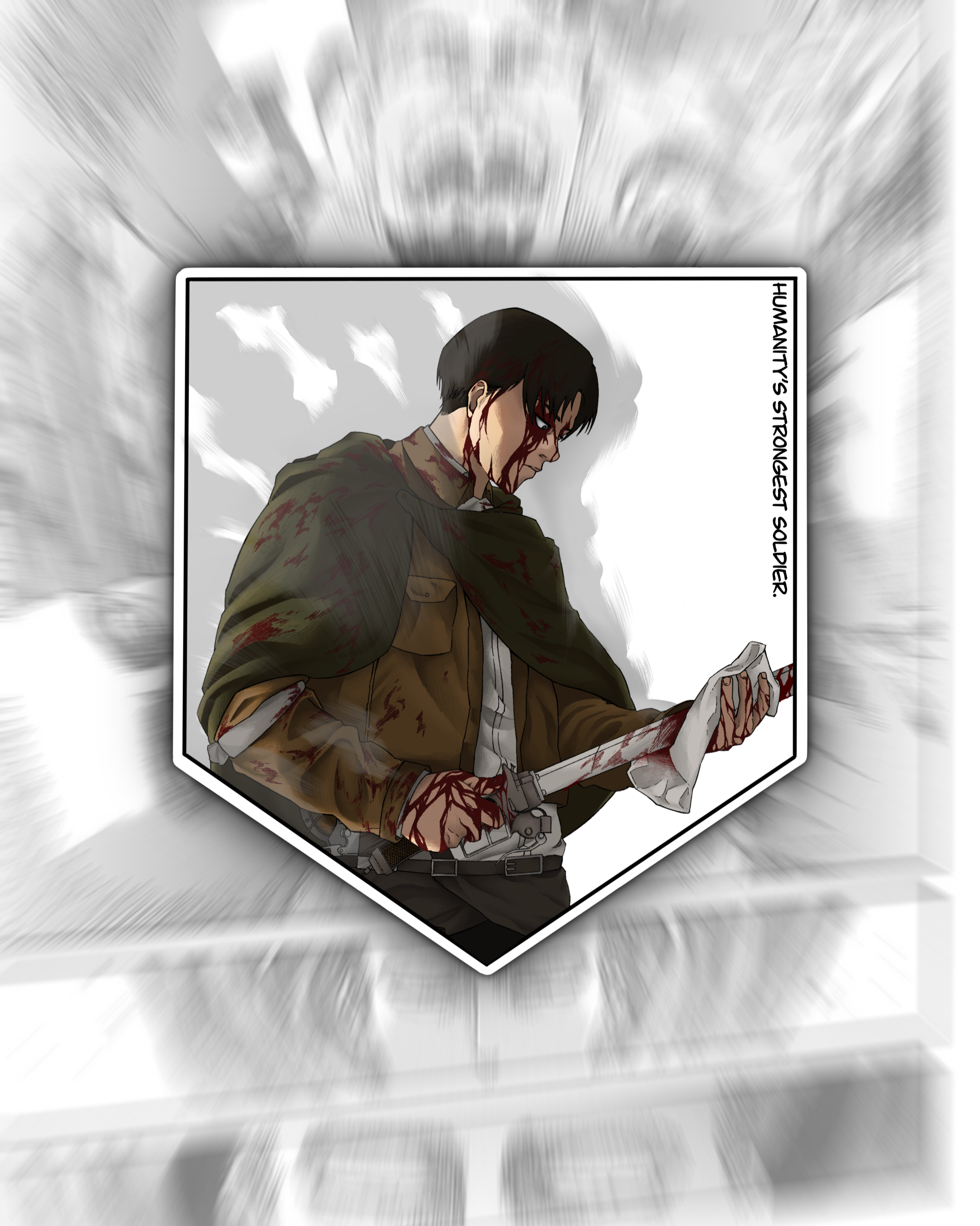 Attack on Titan Ackerman Stickers – Anime Sticker Pack (2 Stickers)