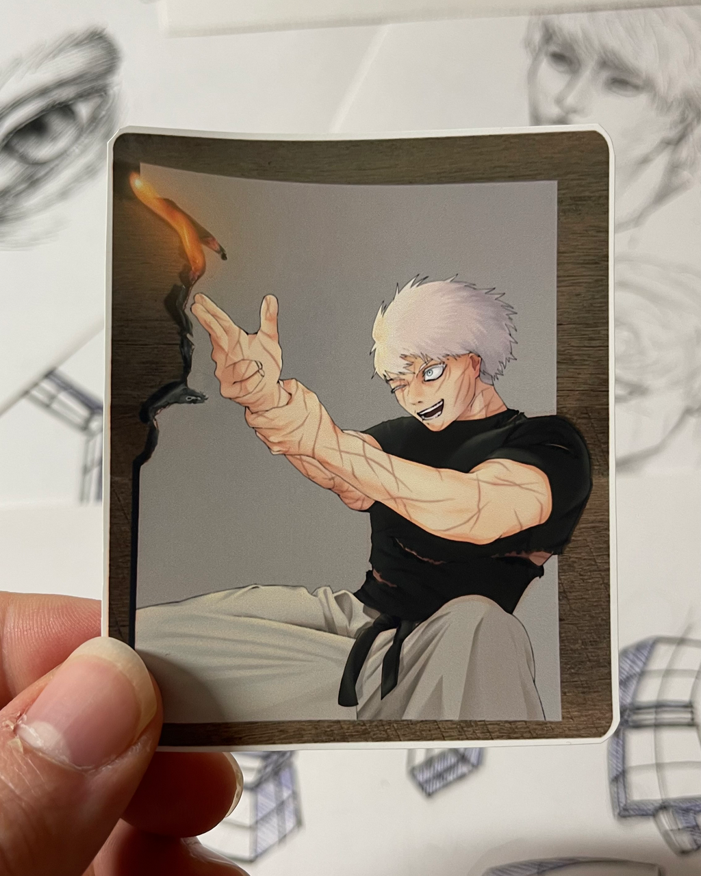 Gojo Reversal: Red - Detailed Anime Sticker (Matte Finish)