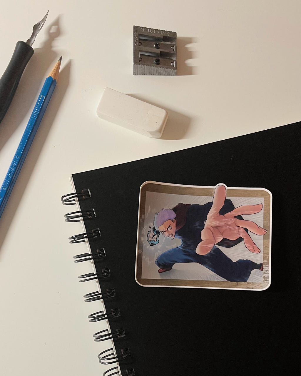 Yuji Divergent Fist - Detailed Anime Sticker (Matte Finish)