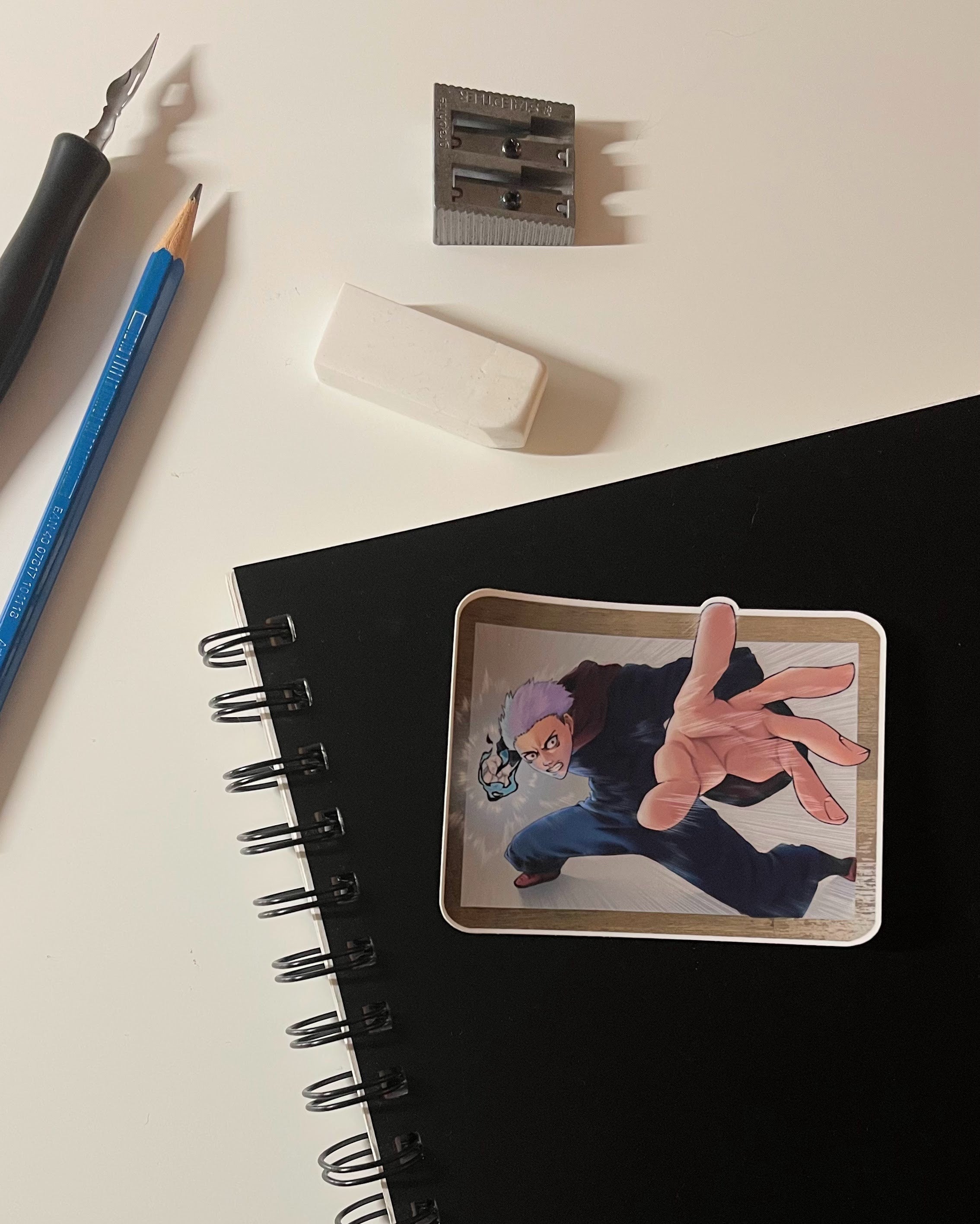 Yuji Divergent Fist - Detailed Anime Sticker (Matte Finish)