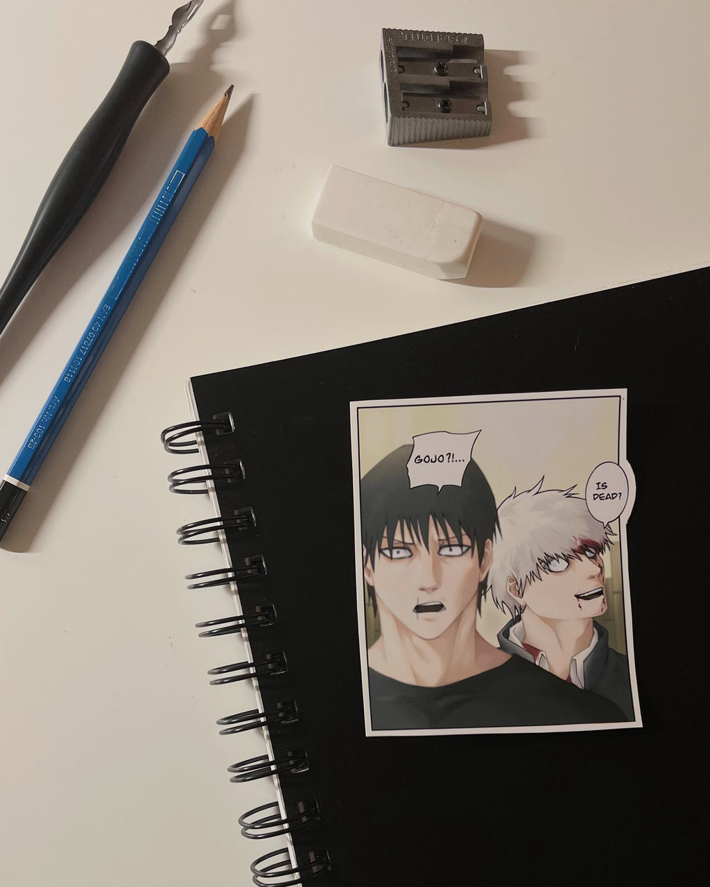 Gojo Vs Toji - Detailed Anime Sticker (Matte Finish)